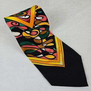 Rush Limbaugh No Boundaries 100% Silk Men's Tie Colorful Abstract Pattern